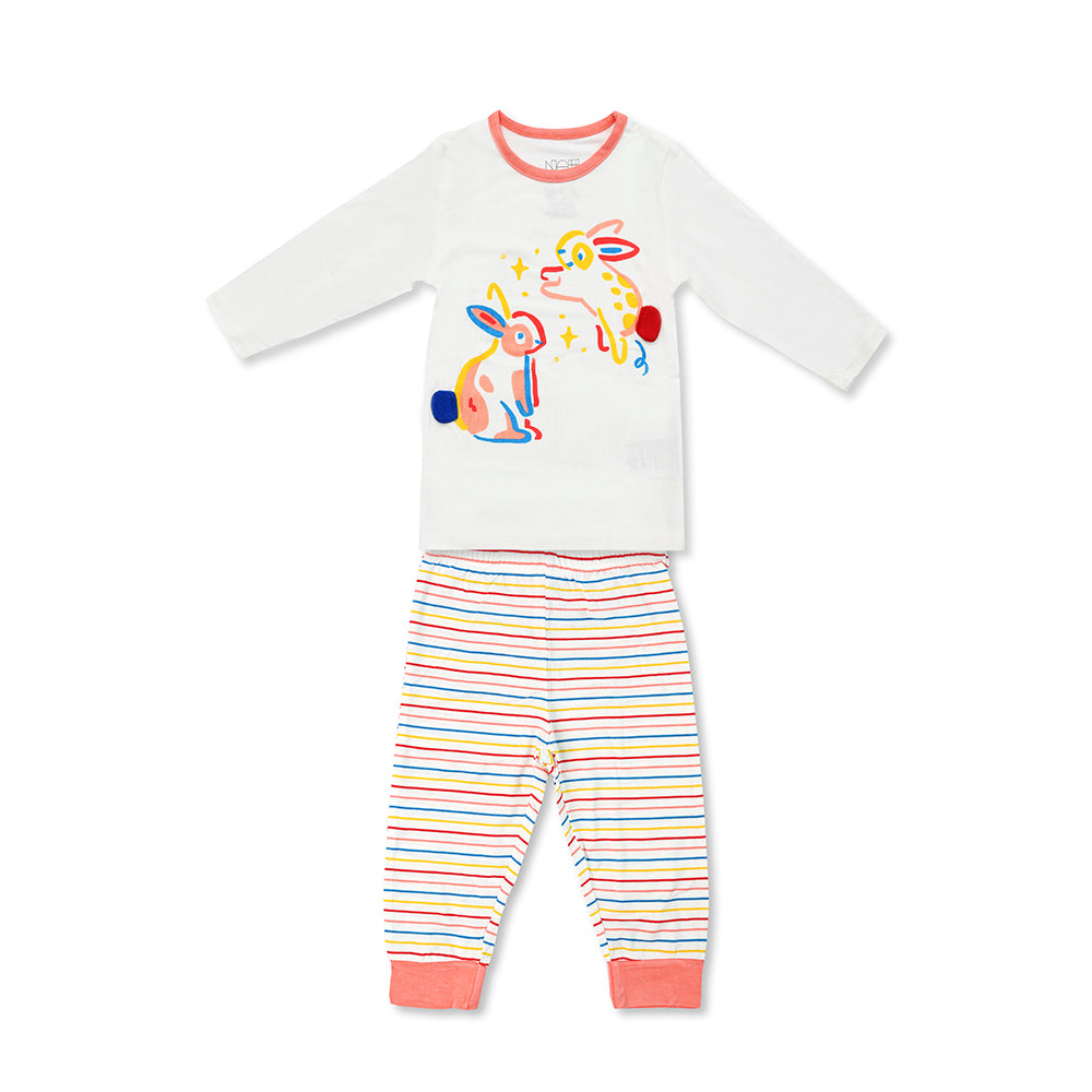 Not Too Big Bunny Bamboo Pyjamas-2 Pack