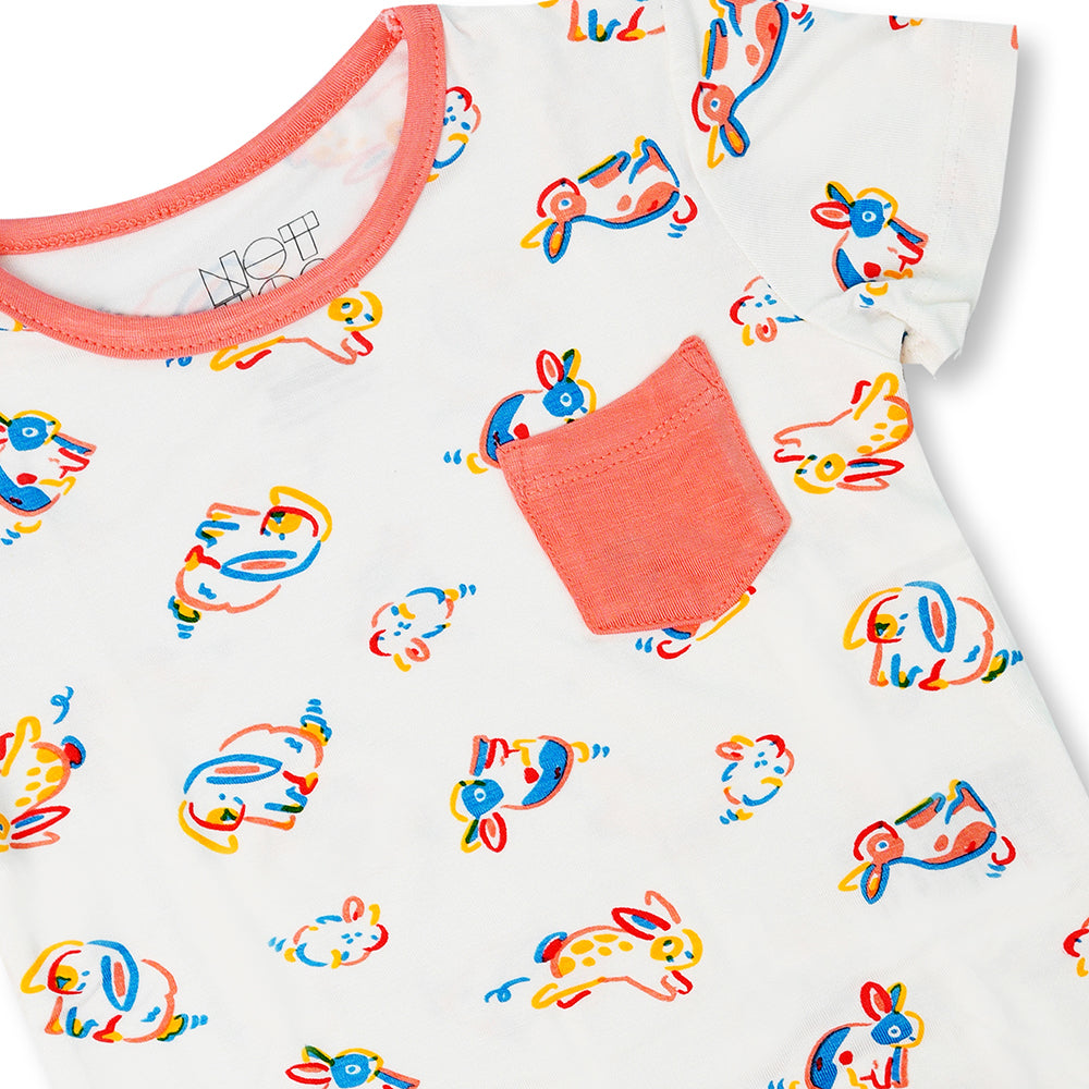 Not Too Big Bunny Bamboo Shorties-2 Pack