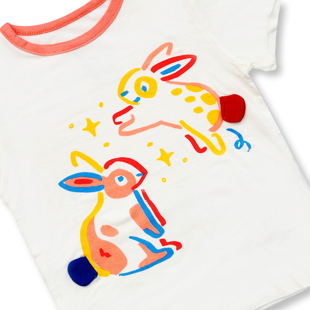 Not Too Big Bunny Bamboo Shorties-2 Pack