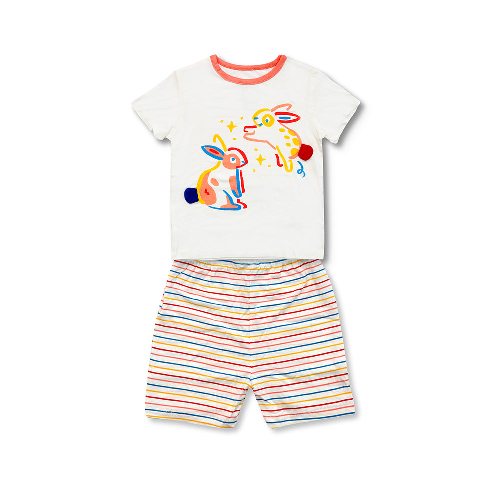 Not Too Big Bunny Bamboo Shorties-2 Pack