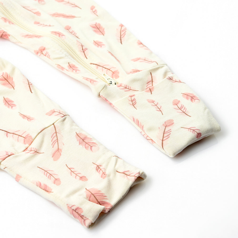 Not Too Big Swan Bamboo Sleepsuit - 2 Pack