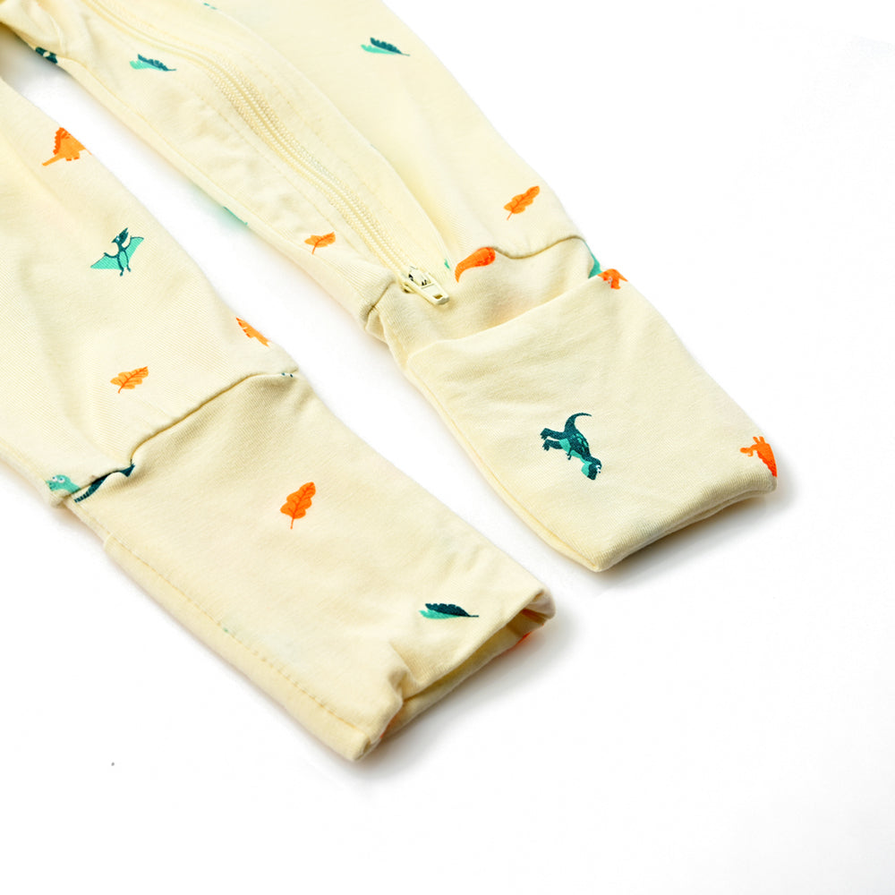 Not Too Big Party Dino Bamboo Sleepsuit - 2 Pack