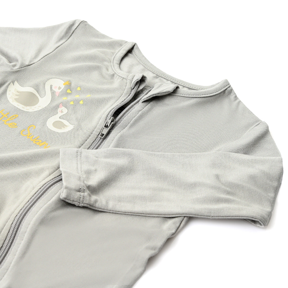 Not Too Big Swan Bamboo Sleepsuit - 2 Pack