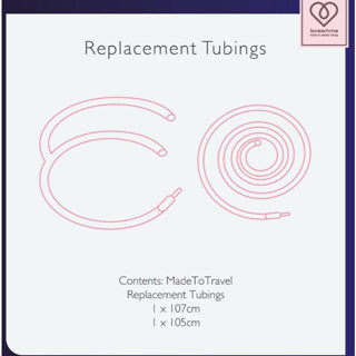 LoveAmme Made To Travel Replacement Tubings & Connecter (Tube x 2, Connecter x 2)