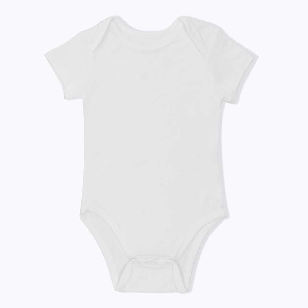 Not Too Big White Bamboo Short Sleeve Bodysuits - 3 Pack