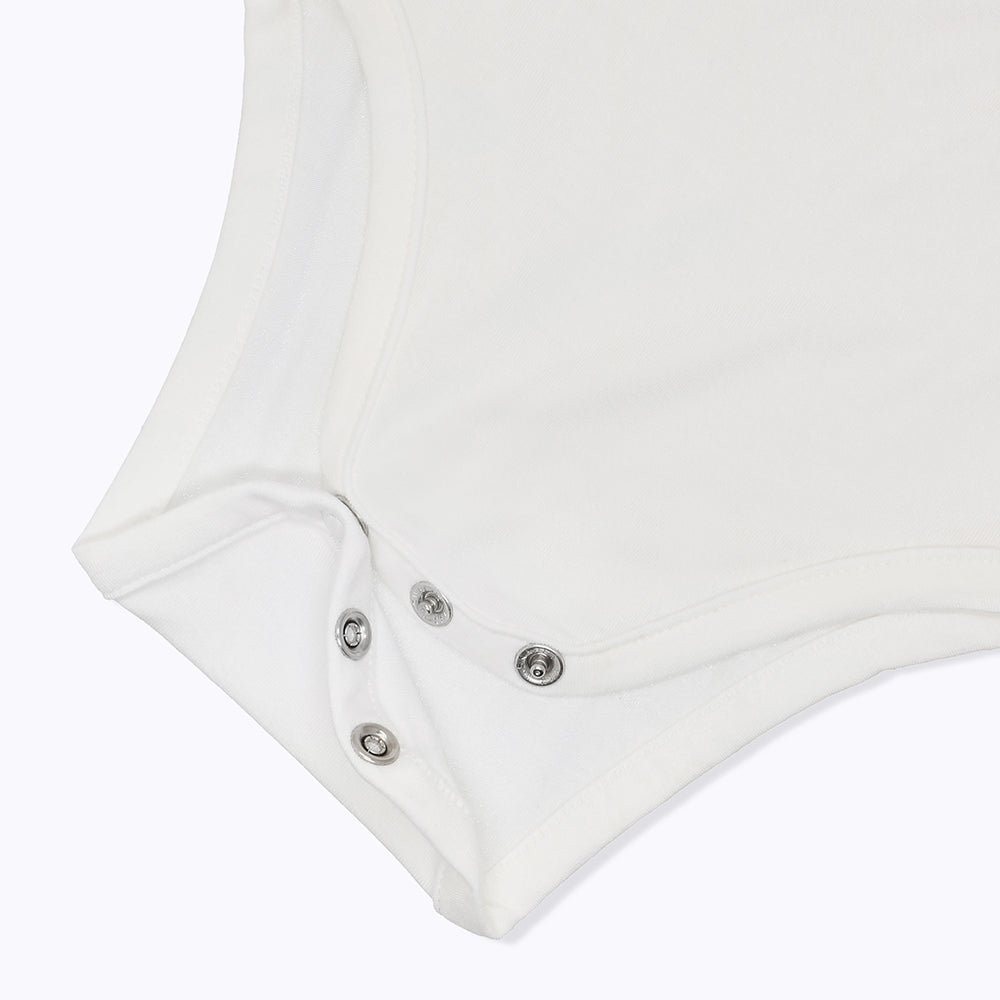 Not Too Big White Bamboo Short Sleeve Bodysuits - 3 Pack