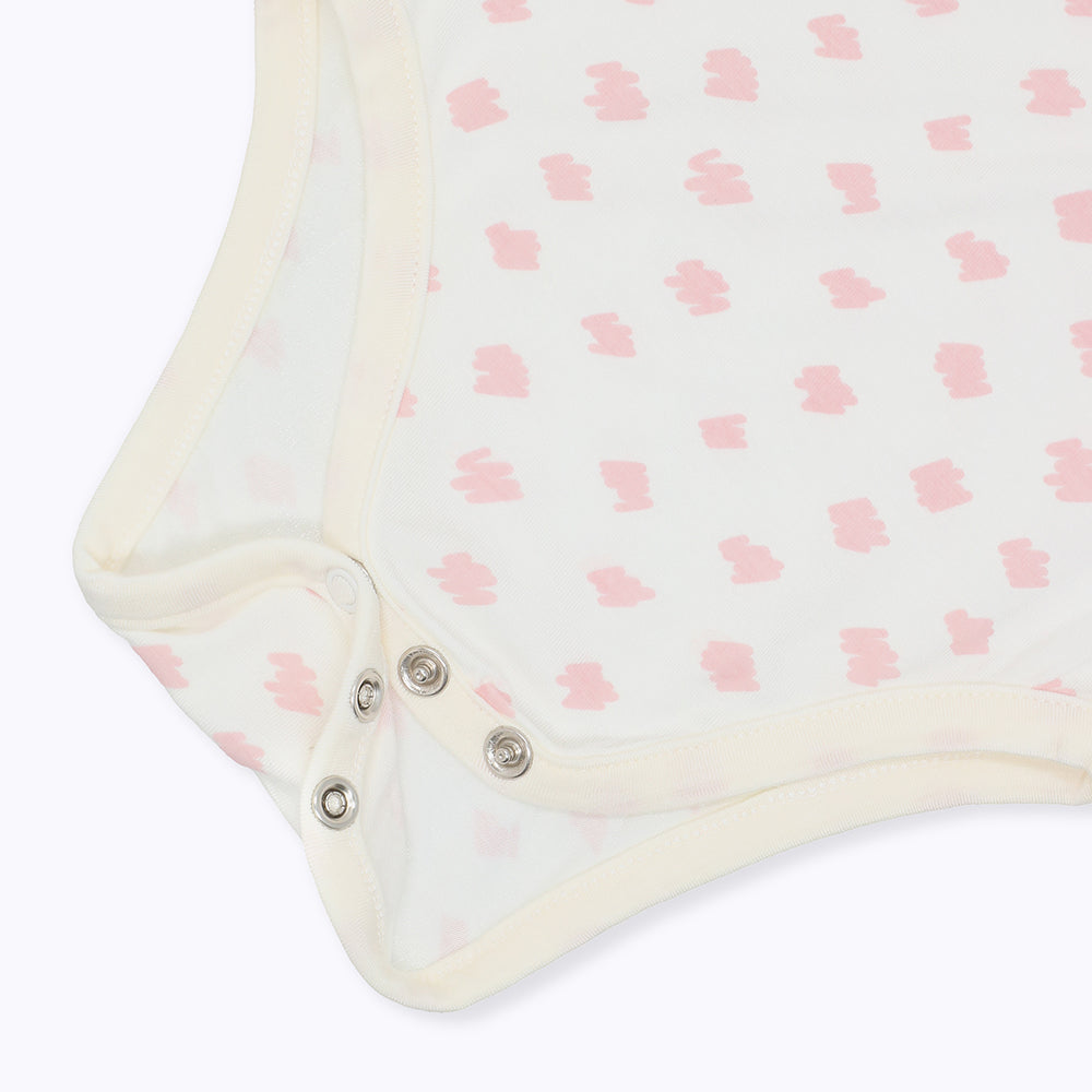 Not Too Big Pink Bamboo Short Sleeve Bodysuits - 3 Pack