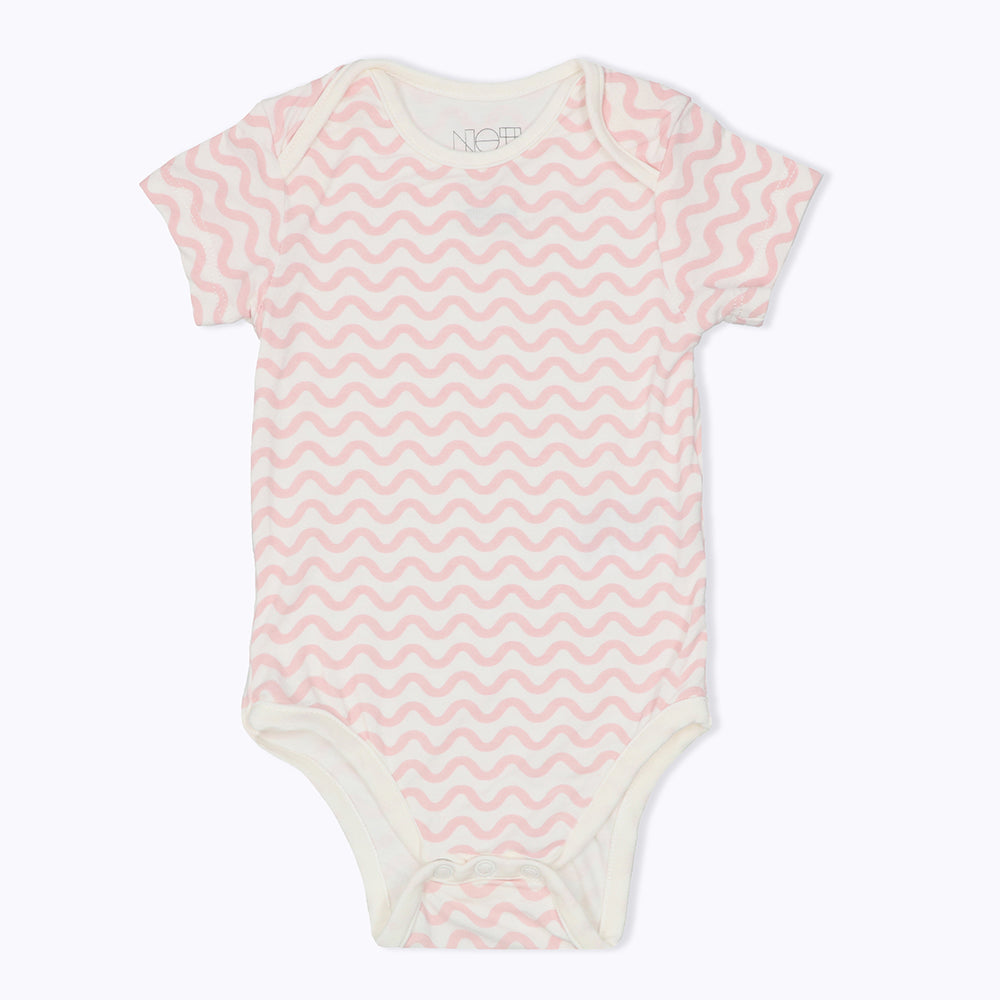 Not Too Big Pink Bamboo Short Sleeve Bodysuits - 3 Pack