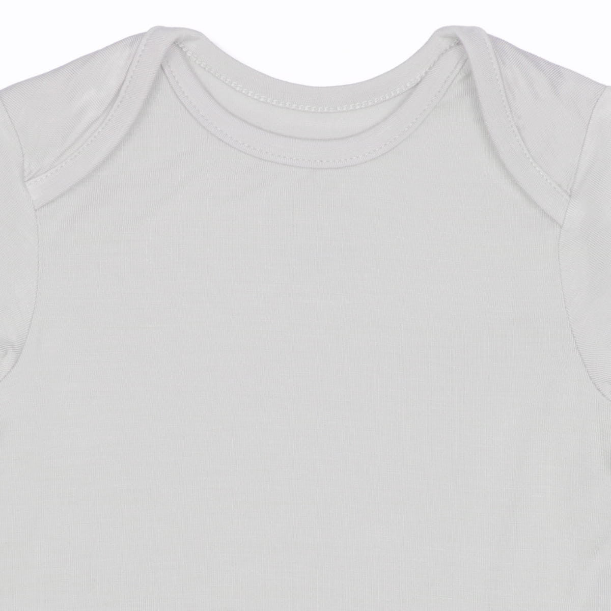 Not Too Big Grey Bamboo Short Sleeve Bodysuits - 3 Pack