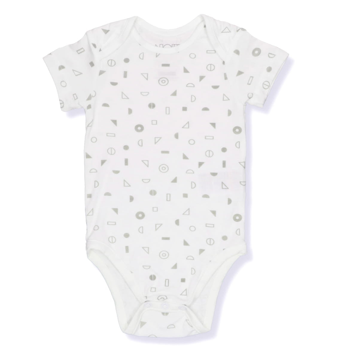 Not Too Big Grey Bamboo Short Sleeve Bodysuits - 3 Pack
