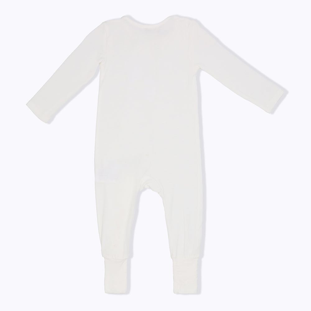 Not Too Big White Bamboo Sleepsuits - 2 Pack