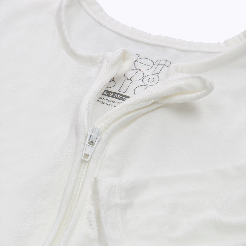 Not Too Big White Bamboo Sleepsuits - 2 Pack