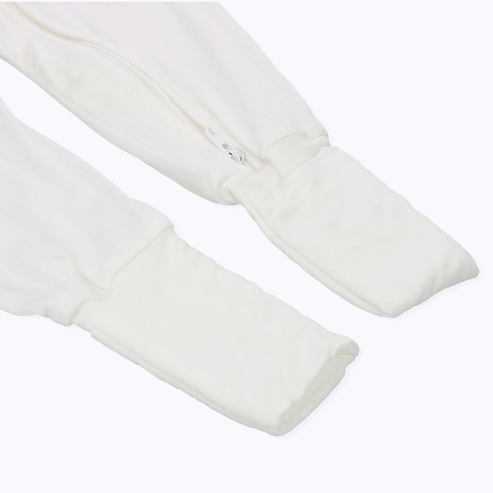Not Too Big White Bamboo Sleepsuits - 2 Pack