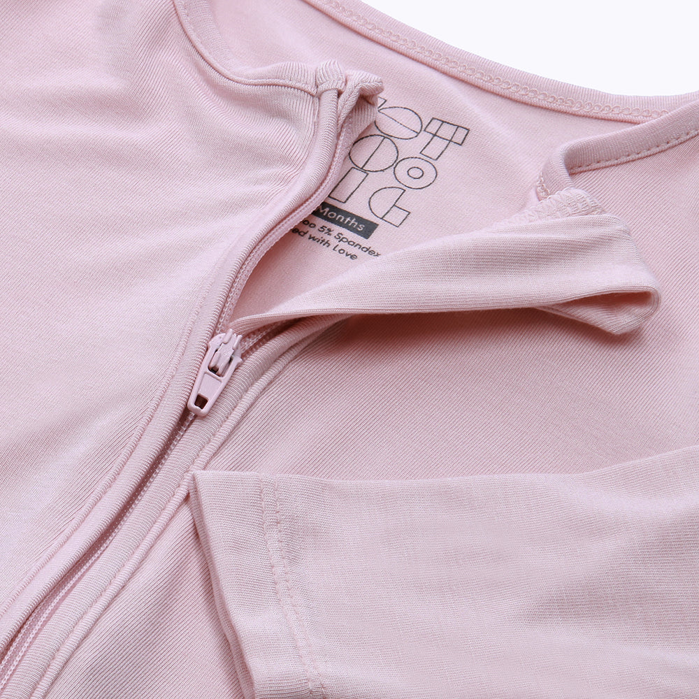 Not Too Big Pink Bamboo Sleepsuits - 2 Pack