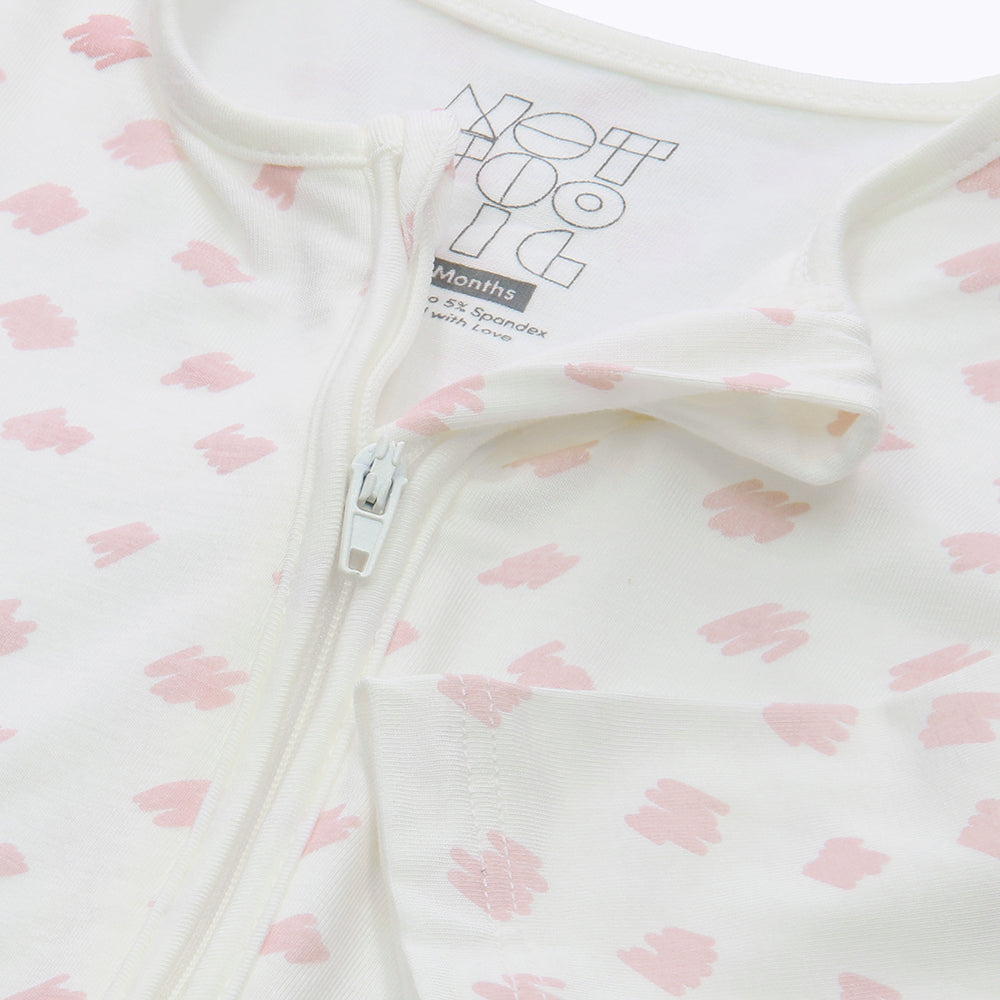 Not Too Big Pink Bamboo Sleepsuits - 2 Pack