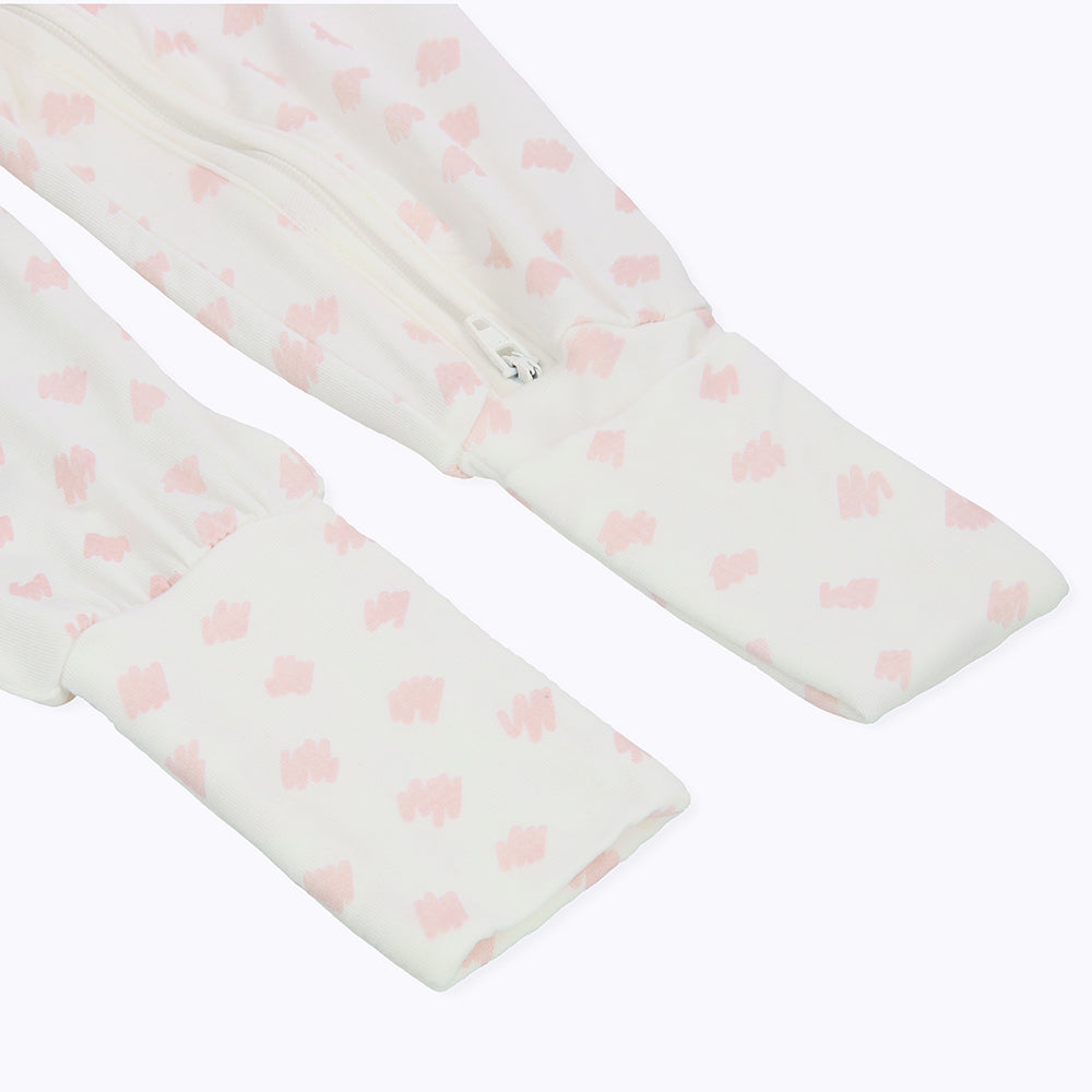 Not Too Big Pink Bamboo Sleepsuits - 2 Pack