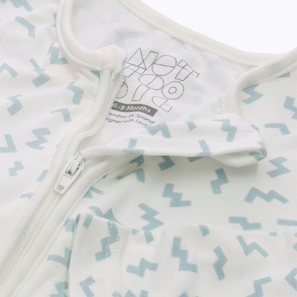 Not Too Big Blue Bamboo Sleepsuits - 2 Pack