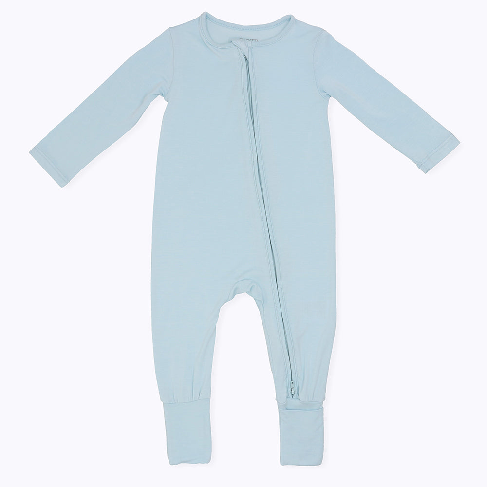 Not Too Big Blue Bamboo Sleepsuits - 2 Pack
