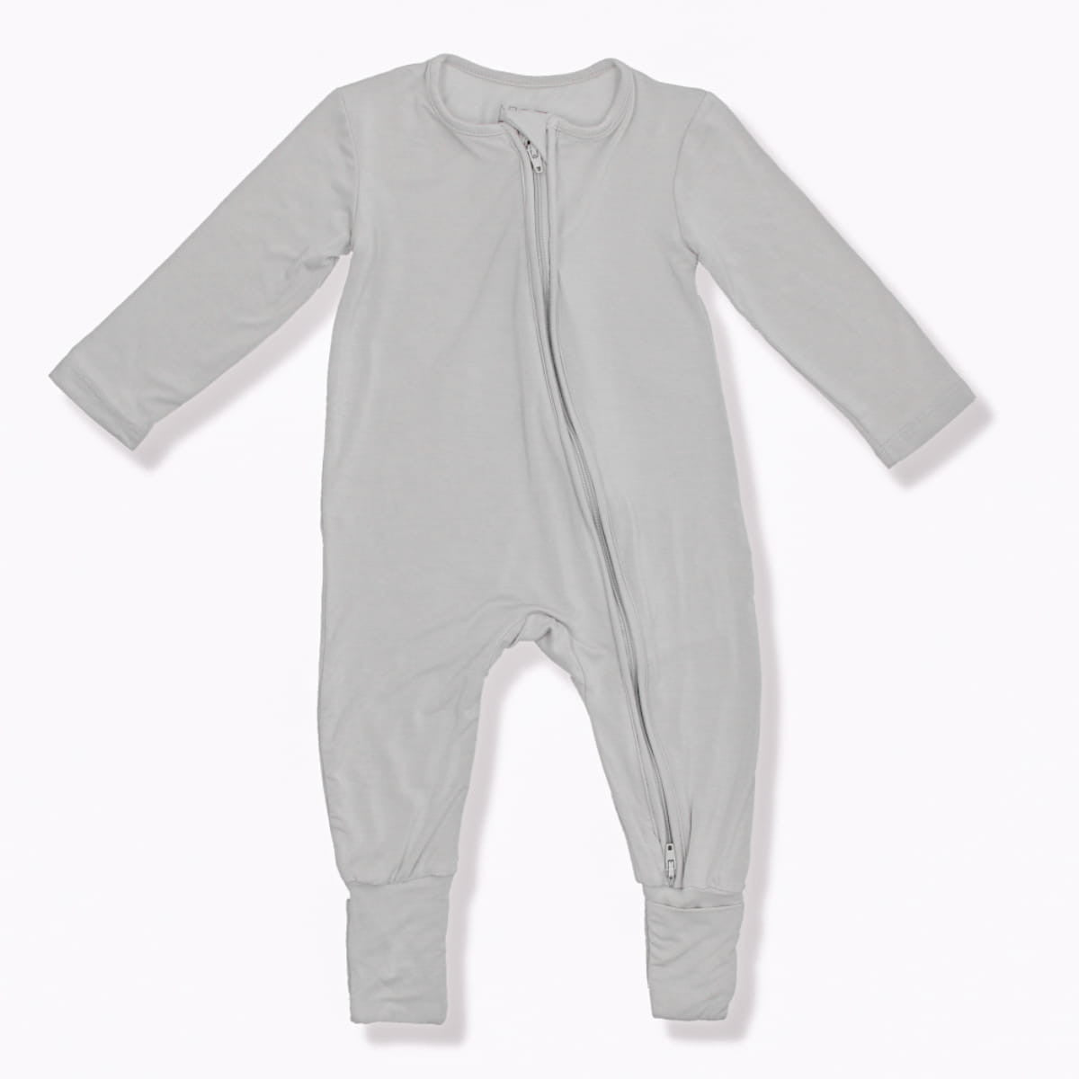 Not Too Big Grey Bamboo Sleepsuits - 2 Pack