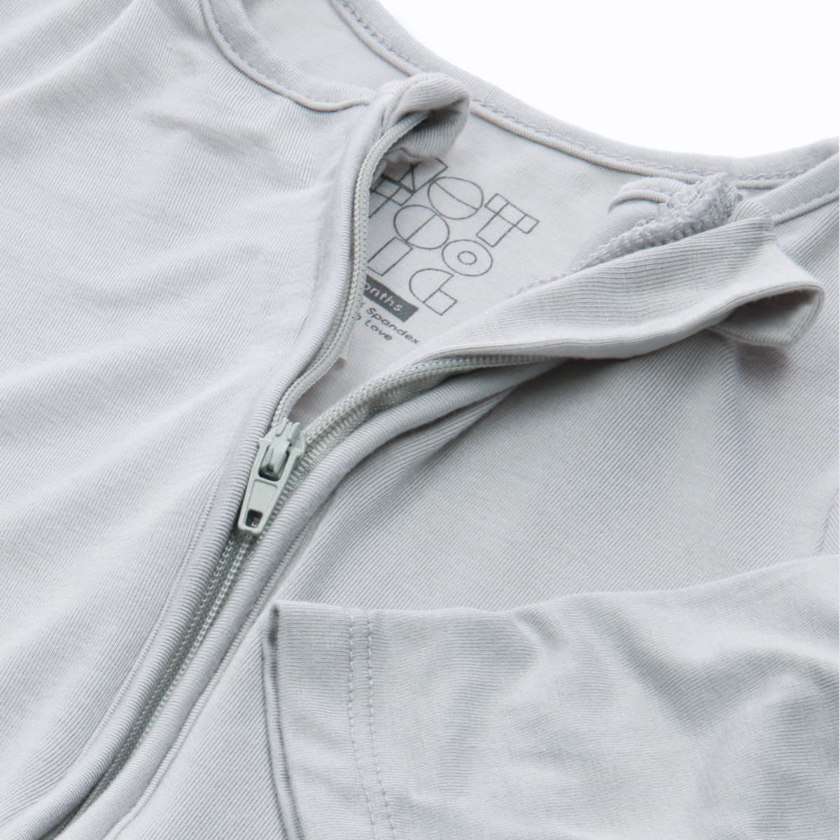 Not Too Big Grey Bamboo Sleepsuits - 2 Pack