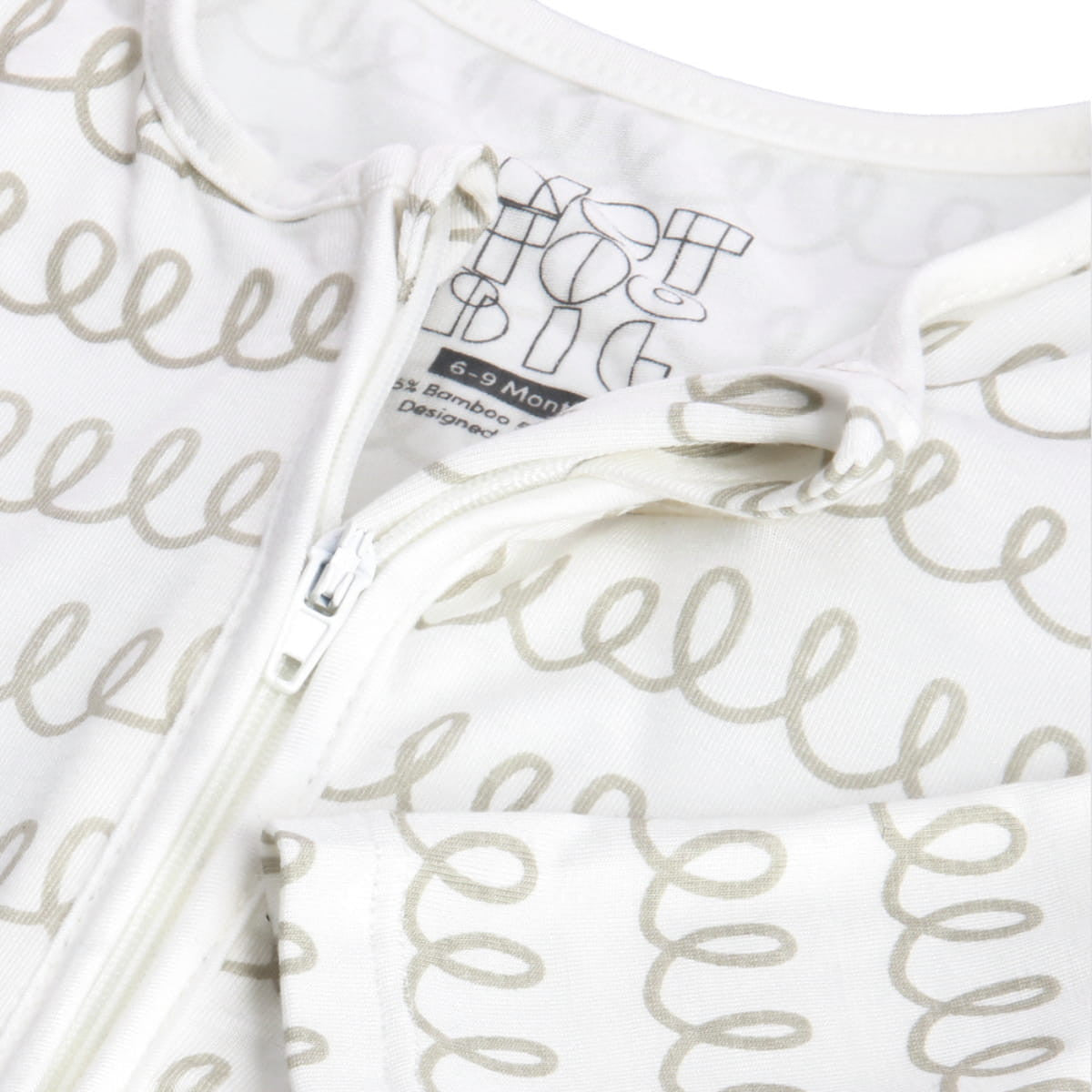 Not Too Big Grey Bamboo Sleepsuits - 2 Pack