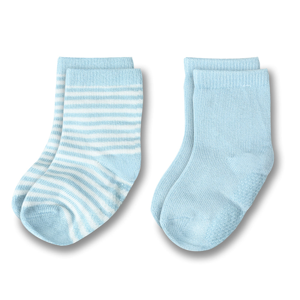 Not Too Big Bamboo Blue Socks - 2 Pack