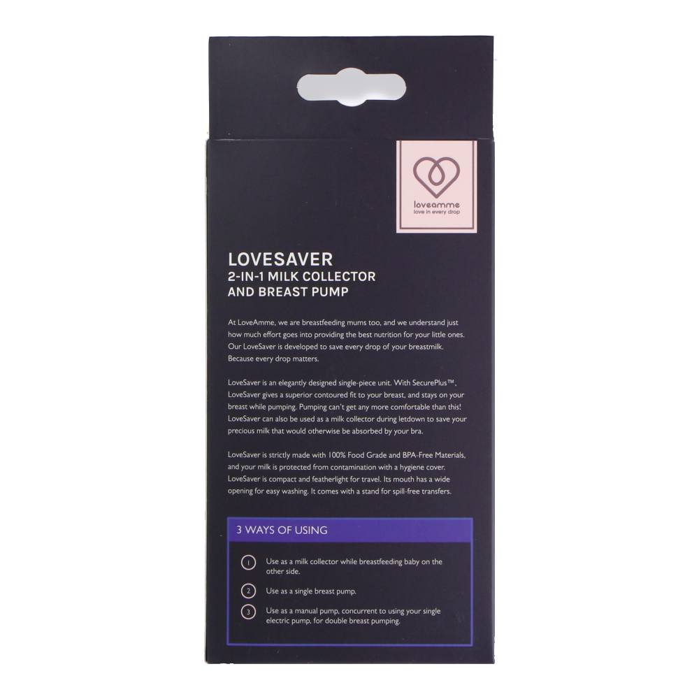 LoveSaver 2-in-1 Milk Collector and Breast Pump