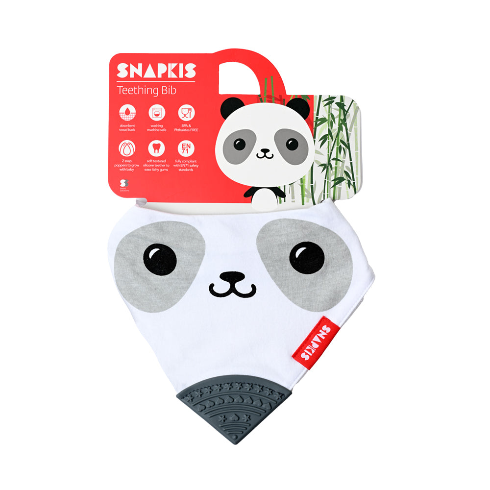 Teething Bib w/ Silicone Teether