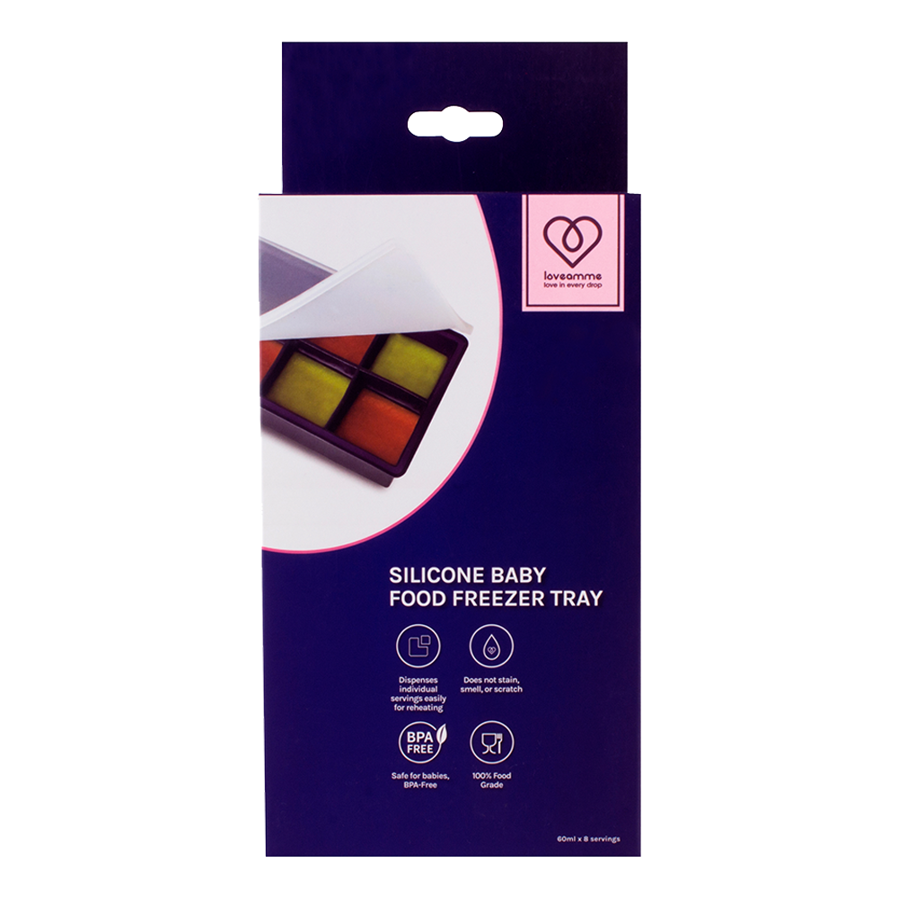 LoveAmme Silicone Freezer Tray - 8 portions