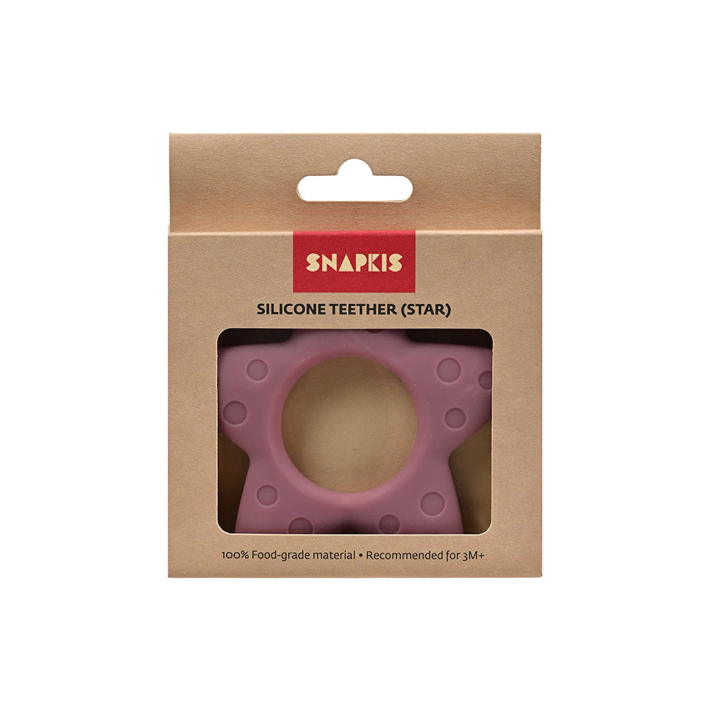 Snapkis Star Silicone Teether - Assorted Colours