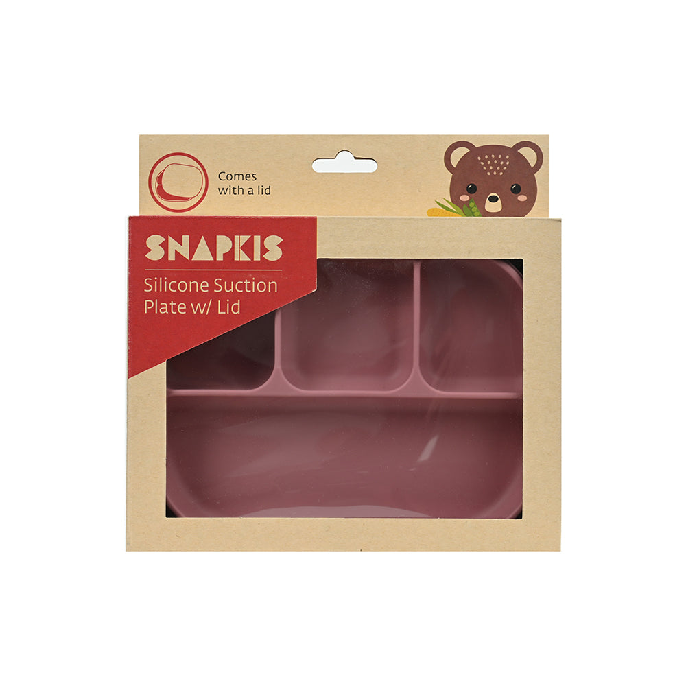 Snapkis Silicone Suction Plate w/ Divider