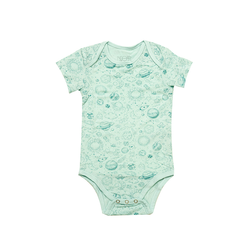 Not Too Big Outerspace Bamboo Shortsleeve Bodysuit - 3 Pack