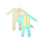 Not Too Big Party Dino Bamboo Sleepsuit - 2 Pack