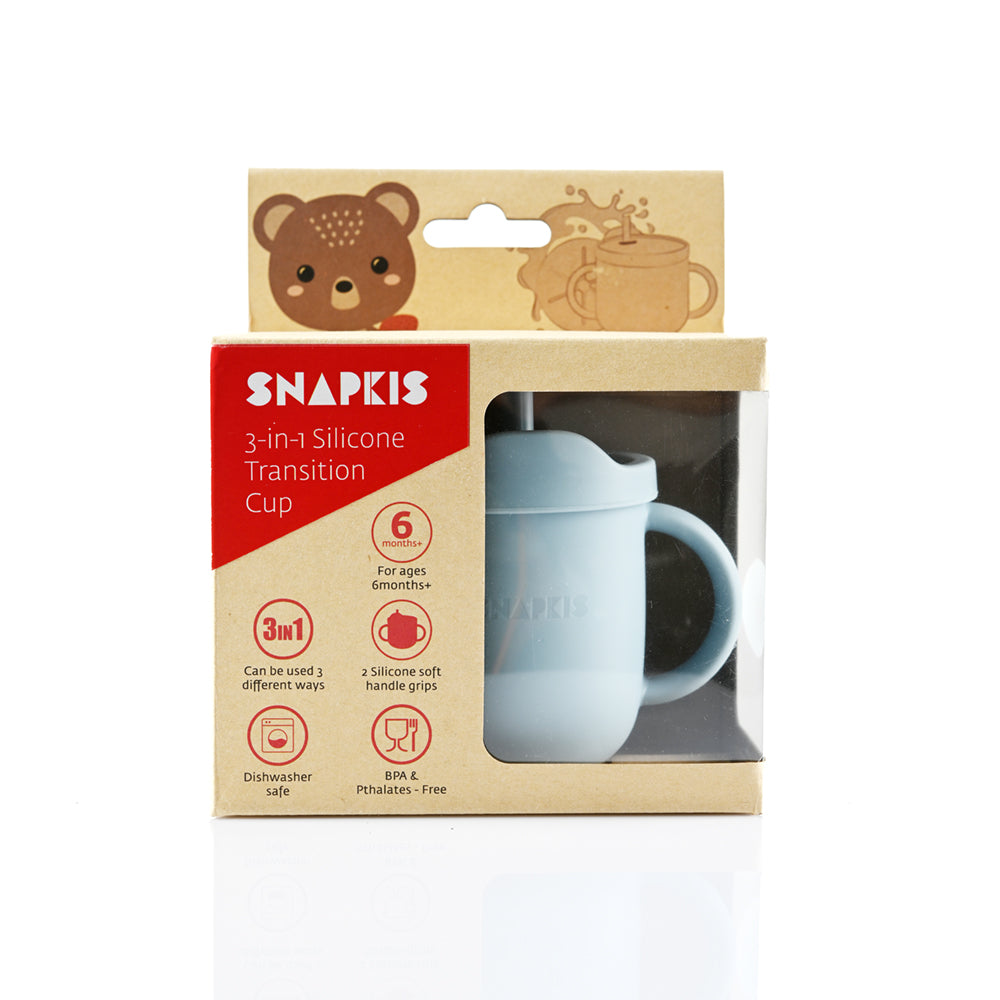 Snapkis 3-In-1 Silicone Transition Cup