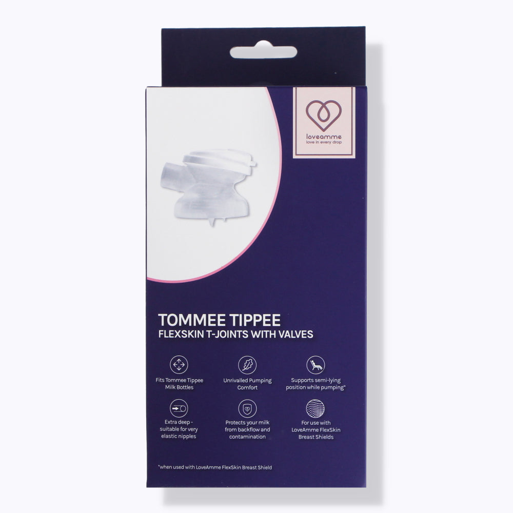 LoveAmme T-Joint with Valves (for Tommee Tippee Bottles) 2pc