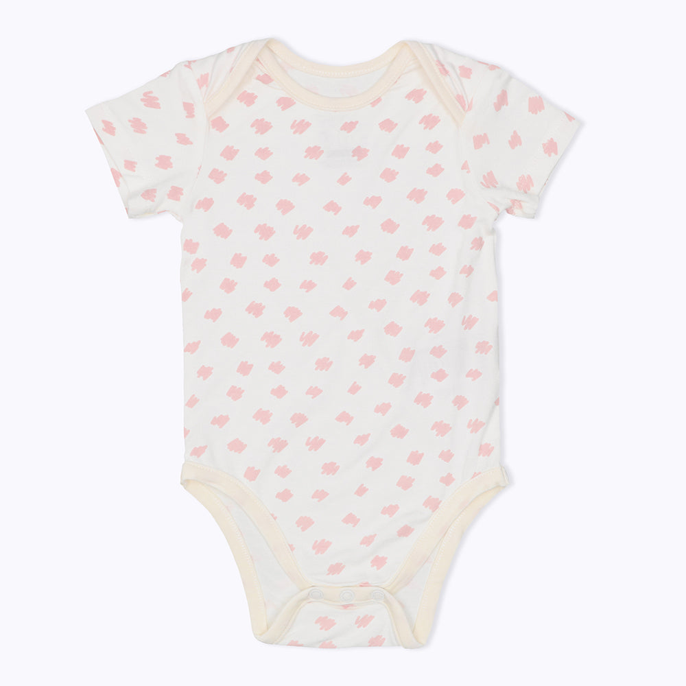 Not Too Big Pink Bamboo Short Sleeve Bodysuits - 3 Pack