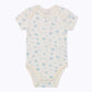 Not Too Big Blue Bamboo Short Sleeve Bodysuits - 3 Pack