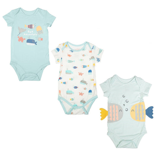 Not Too Big Sea World Bodysuit - 3PK