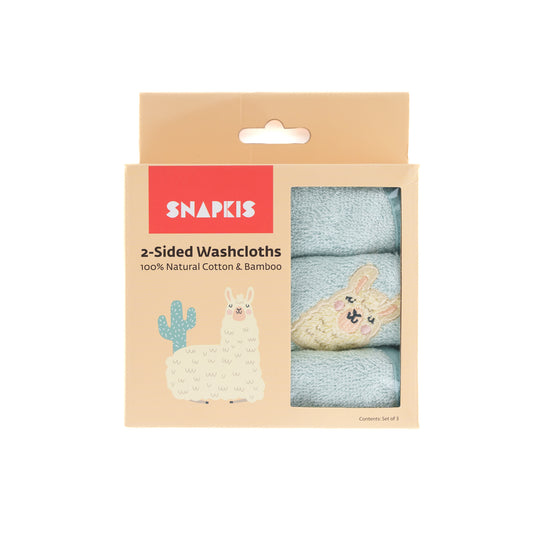 Snapkis 2-Sided Washcloths