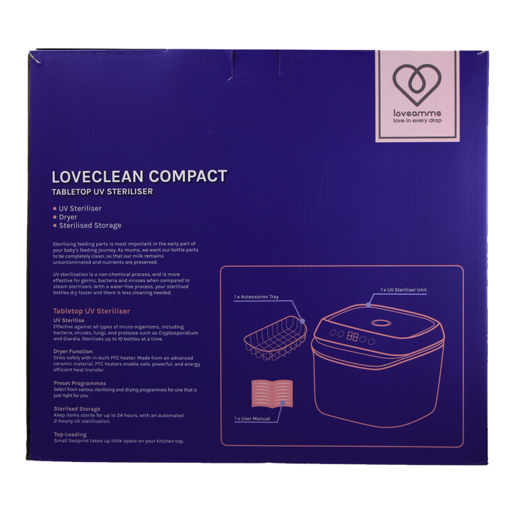 LoveAmme LoveClean Compact UV Sterilizer